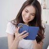 Xiaomi Redmi Note 11(T) 5G Smart Book rombusz mintás oldalra nyíló, flip telefontok, kék