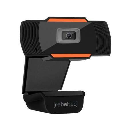 Rebeltec Webkamera, 720p, beépített mikrofonnal, plug&play,fekete/narancssárga