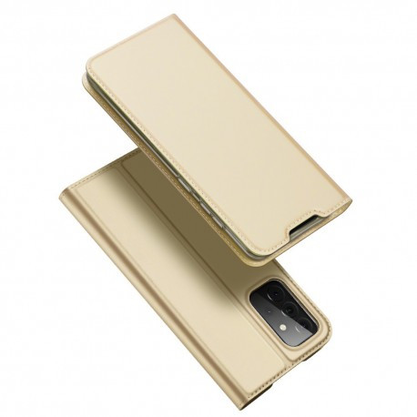 Samsung Galaxy A72 4G / 5G Dux Ducis Skin Pro elegáns oldalra nyíló műbőr telefontok, arany