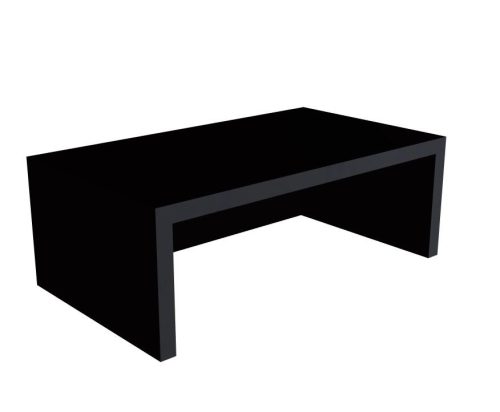 Fekete monitorállvány (42x13x24cm)