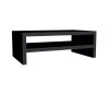 Monitorállvány polccal 42x13x24cm - Fekete