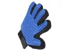 Perie tip manusa pentru animale de companie, Silicon, Curatate usoara, 22.5 x 16 cm, Albastru/Negru