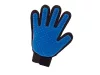 Perie tip manusa pentru animale de companie, Silicon, Curatate usoara, 22.5 x 16 cm, Albastru/Negru