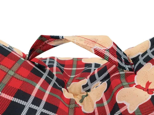Casuta pentru caini si pisici, Material textil, 30x35x30 cm, Rosu