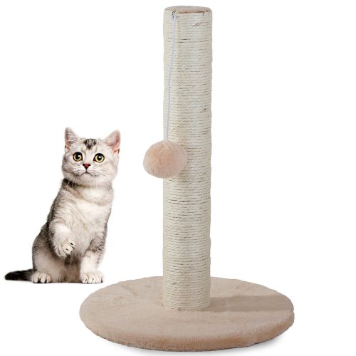 Macska kaparófa labdával 43cm magas v1