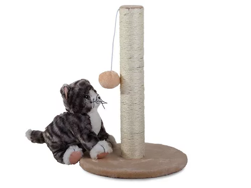 Macska kaparófa labdával 43cm magas v1