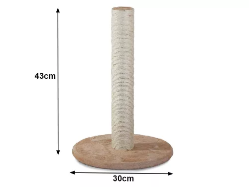 Macska kaparófa labdával 43cm magas v1