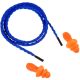 VG-01572 - Többször használható füldugó + zsinór, kék-narancs (min100db)