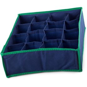   VG-01620_G - 16 rekeszes fehérnemű-rendező, 35cm x 28cm x 10cm, kék