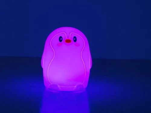 VG-24070 - Pingvin gyermek éjjeli lámpa led rgb érintésvezérlés, Usb