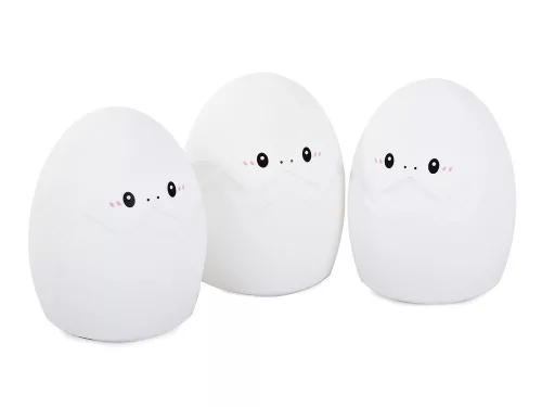 VG-24074 - Tojás gyermek éjjeli lámpa led, rgb, érintésvezérlés, 3x AAA elem
