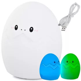   VG-24075 - Tojás gyermek éjjeli lámpa led rgb érintésvezérlés, Usb