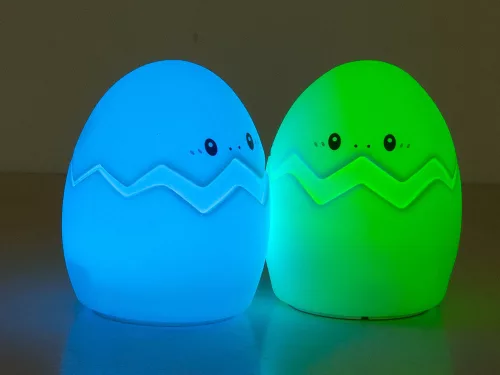 VG-24076 - Tojás gyermek éjjeli lámpa led rgb távirányítós, Usb