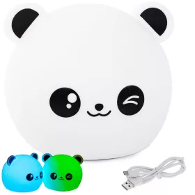   VG-24078 - Panda gyermek éjjeli lámpa led rgb érintésvezérlés, Usb