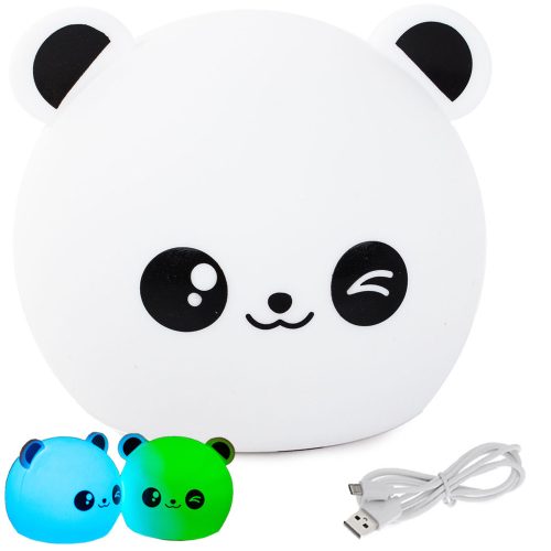 VG-24078 - Panda gyermek éjjeli lámpa led rgb érintésvezérlés, Usb