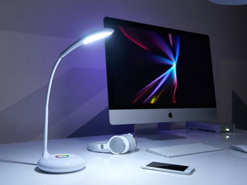 VG-24086 - Asztali LED RGB lámpa, fehér