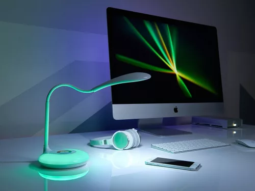 VG-24086 - Asztali LED RGB lámpa, fehér