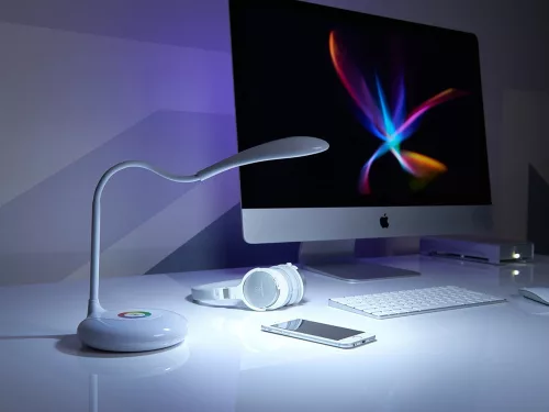 VG-24086 - Asztali LED RGB lámpa, fehér