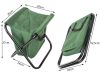 VG-01663_Z - 2in1 összecsukható horgász szék és táska, zöld