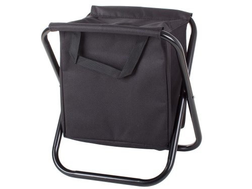 VG-01668_CZ - Összecsukható horgász zsámoly táskával, fekete