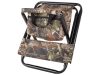 VG-01674 - Összecsukható háttámlás horgászszék táskával, barna-mintás