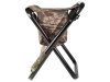 VG-01674 - Összecsukható háttámlás horgászszék táskával, barna-mintás