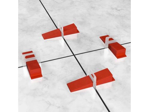 VG-01683 - 100db-os csempeszintező ék, 100 klip-100 ék