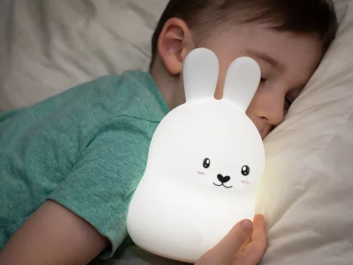 VG-12261 - Nyuszi gyermek éjjeli lámpa led rgb távirányítós, Usb