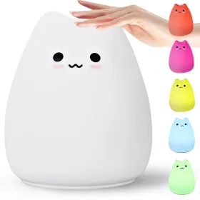   VG-12263 - Cica gyermek éjjeli lámpa led rgb érintésvezérlés, Usb