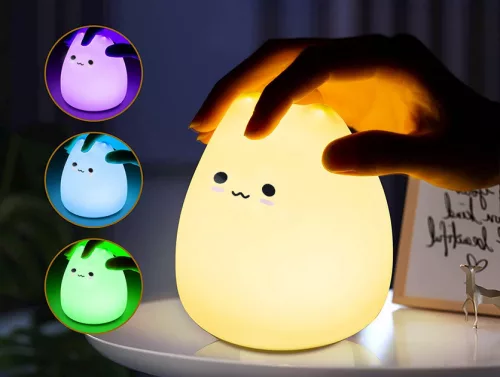 VG-12263 - Cica gyermek éjjeli lámpa led rgb érintésvezérlés, Usb