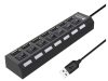 VG-06235 - Kapcsolós Usb hub splitter 7x usb 2.0