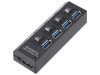 VG-06236 - Kapcsolós Usb hub splitter 4x usb 2.0