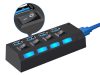 VG-06236 - Kapcsolós Usb hub splitter 4x usb 2.0