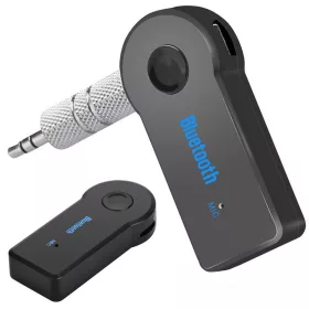   VG-10062 - Hangrögzítő bluetooth aux mini jack adapter, fekete