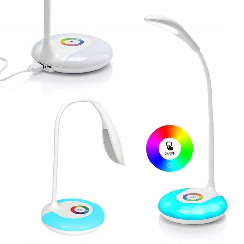 VG-01726 - Asztali LED RGB lámpa, fehér