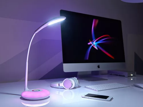 VG-01726 - Asztali LED RGB lámpa, fehér