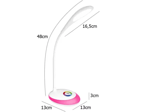 VG-01726 - Asztali LED RGB lámpa, fehér