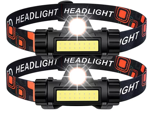 VG-08311 - 4in1 COB, LED fejlámpa, fekete
