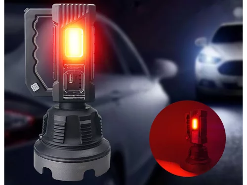 Bailong Tourist XHP50 keresőlámpa állvánnyal, powerbankkal, fekete