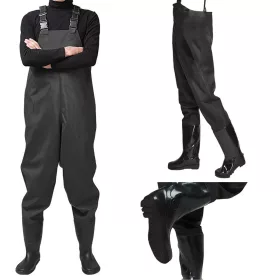   VG-14368_43 - Fishing Waders horgász overál 43-as gumicsizmával, fekete