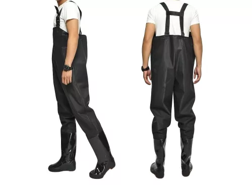 VG-14368_45 - Fishing Waders horgász overál 45-as gumicsizmával, fekete