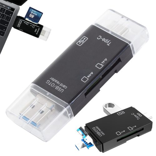 VG-06244 - Kártyaolvasó adapter microsd tf usb usb-c micro usb otg