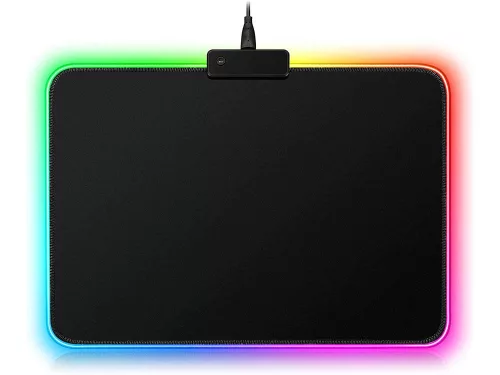 VG-06247 - Led gamer egérpad, 35cm x 25cm x 0,3cm, fekete-rgb