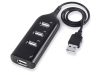 VG-06257 - USB HUB elosztó 4 portos, usb 2.0, fekete