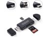 VG-06258 - 3in kártyaolvasó adapter microsd tf usb usb-c micro usb