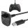 VG-06259 - Xbox 360 kontroller töltőkábel, fekete