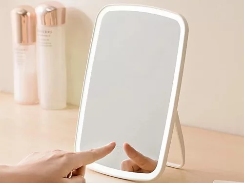 VG-24096 - LED megvilágítású asztali sminktükör, fehér