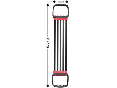 VG-24123 - 5 gumis fitness expander, fekete-piros