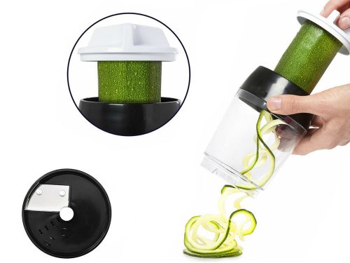 VG-24151 - Spirálozó zöldségszeletelő, fehér-fekete
