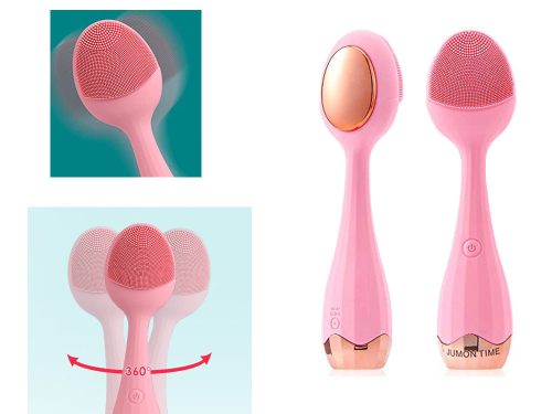 VG-24154 - Vezeték nélküli elektromos arctisztító masszírozó kefe, rózsaszín